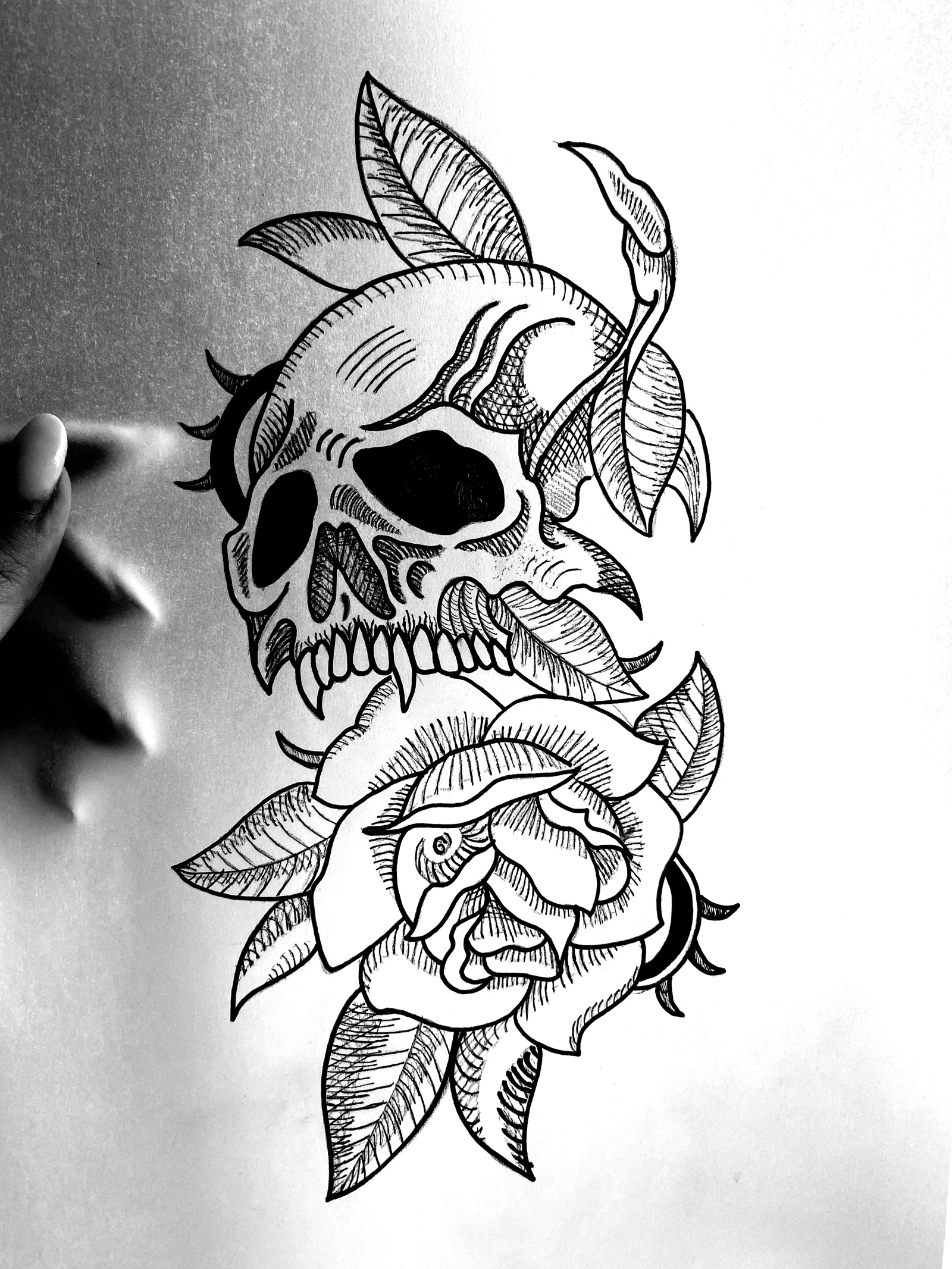 Σχέδιο: Engraving skull.