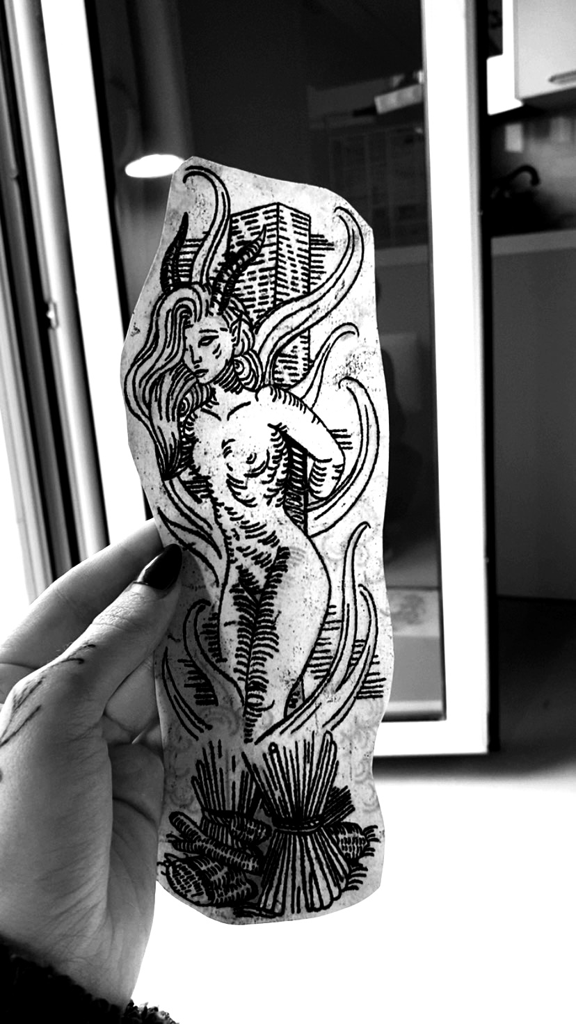 Σχέδιο: Engraving witch.